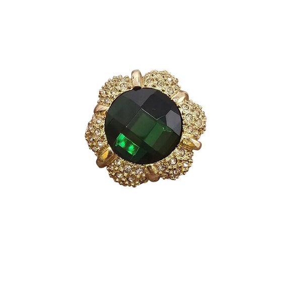 Vintage Signed Scassi Cocktail Ring In Original Box Size 8 (A8520) - Picture 1 of 7